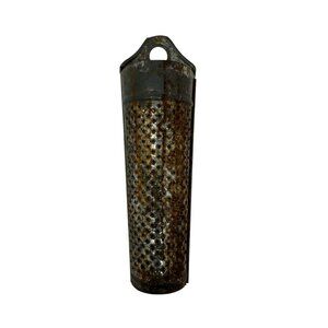 Vintage West Germany Metal Nutmeg Grater Rusty Kitchen Tool Primitive German